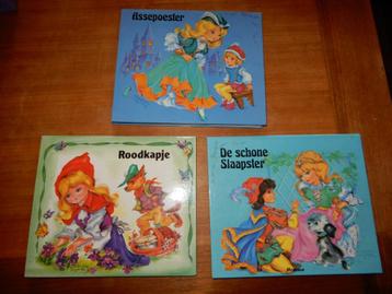 3x vintage uitklap sprookjes boek roodkapje assepoester ea beschikbaar voor biedingen
