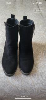 Schitterende zwarte enkellaarzen maat 39, Verzenden, Zo goed als nieuw, Zwart