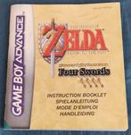 Gameboy Advance Zelda handleiding boekje., Spelcomputers en Games, Avontuur en Actie, 1 speler, Ophalen of Verzenden, Zo goed als nieuw