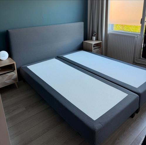 Emma Boxspring 180x210 cm met hoofdbord (zonder matrassen), Huis en Inrichting, Slaapkamer | Bedden, Gebruikt, Tweepersoons, 180 cm