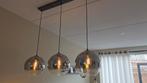 Mooie hanglamp met rookglas, Huis en Inrichting, Lampen | Hanglampen, Ophalen, 75 cm of meer, Modern, Glas