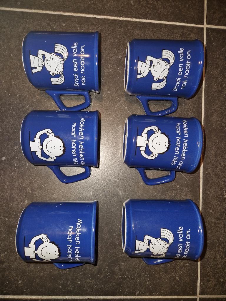 Blue Band mokken 6x, Huis en Inrichting, Keuken | Servies, Ophalen, Nieuw, Overige stijlen, Kop(pen) en/of Schotel(s)
