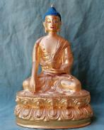 Verguld  Boeddha beeld Medicine Buddha, Antiek en Kunst, Kunst | Niet-Westerse kunst, Ophalen of Verzenden