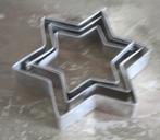 set van 3 uitsteekvormpjes metaal voor koekjes, Ophalen of Verzenden, Gebruikt