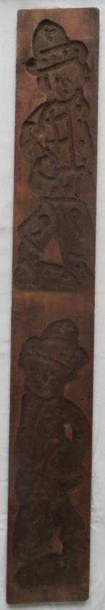 Grote speculaasplank voor 2 speculaaspoppen., Ophalen of Verzenden, Gebruikt