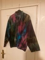 Blauw paars roze gevlekte rib jas van Krakatau, Free Size, Verzenden, Paars, Krakatau, Jas of Mantel