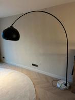 Stijlvolle booglamp met marmeren voet, Huis en Inrichting, Ophalen, Gebruikt, Industrieel, Metaal