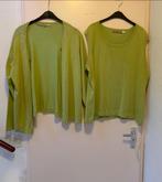 2 x lime delige top en vest.  Maat XXL   Merk, Kleding | Dames, Ophalen of Verzenden, Zo goed als nieuw, Groen, Shirt of Top