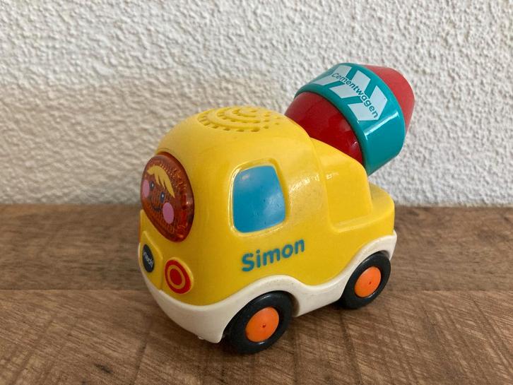 Vtech Toet Toet auto's Simon Cementwagen in PRIMA staat., Kinderen en Baby's, Speelgoed | Vtech, Gebruikt, 6 maanden tot 2 jaar
