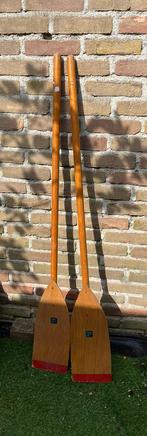 Vintage set houten peddels, Watersport en Boten, Peddels, Ophalen of Verzenden