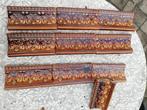 > 50 antieke randtegels met klimop roodbruin 15x7,5cm, Antiek en Kunst, Antiek | Wandborden en Tegels, Ophalen