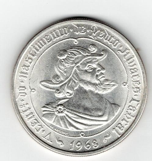 24-381 Portugal 50 escudo 1968, Postzegels en Munten, Munten | Europa | Niet-Euromunten, Losse munt, Overige landen, Zilver, Verzenden