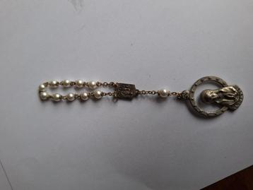 Oude kleine rozenkrans ,religie, kerk  beschikbaar voor biedingen
