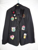 Leuk zwart OETELDONK/DEN BOSCH jas met emblemen (2), Kleding | Heren, Carnavalskleding en Feestkleding, Ophalen, Carnaval, Kleding