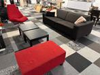 Bank 3 zits met draaistoel, hocker en 2 tafeltjes, Huis en Inrichting, Banken | Bankstellen, Ophalen, Gebruikt, 75 tot 100 cm