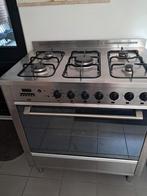 RVS gasfornuis,Etna, 5 pits, oven en grill., Ophalen, Gebruikt, 60 cm of meer, Grill