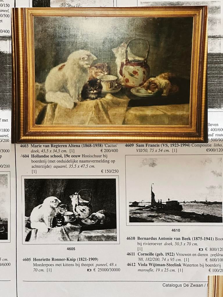 Hennriette Ronner, Ophalen