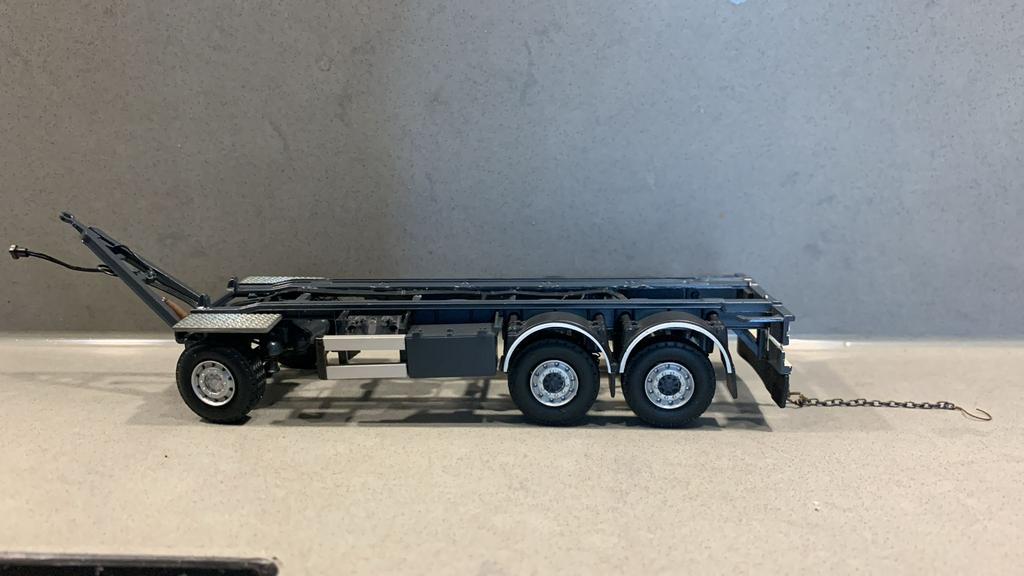 Tekno haakarm container trailer, burg / GS meppel, Ophalen of Verzenden, Zo goed als nieuw, Bus of Vrachtwagen, Tekno