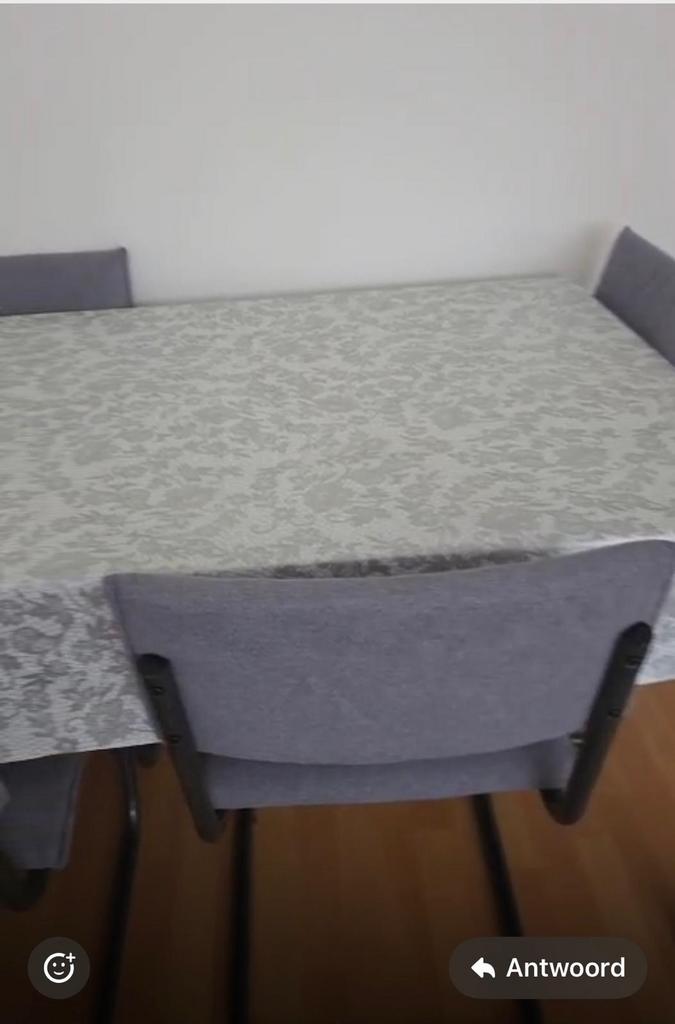 Eettafel, Huis en Inrichting, Complete eetkamers, Ophalen of Verzenden, Gebruikt, 4 tot 6 stoelen
