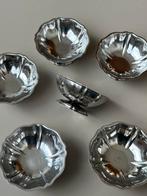 6 Vintage stalen coupes ijs champagne schaaltjes inox france, Ophalen of Verzenden