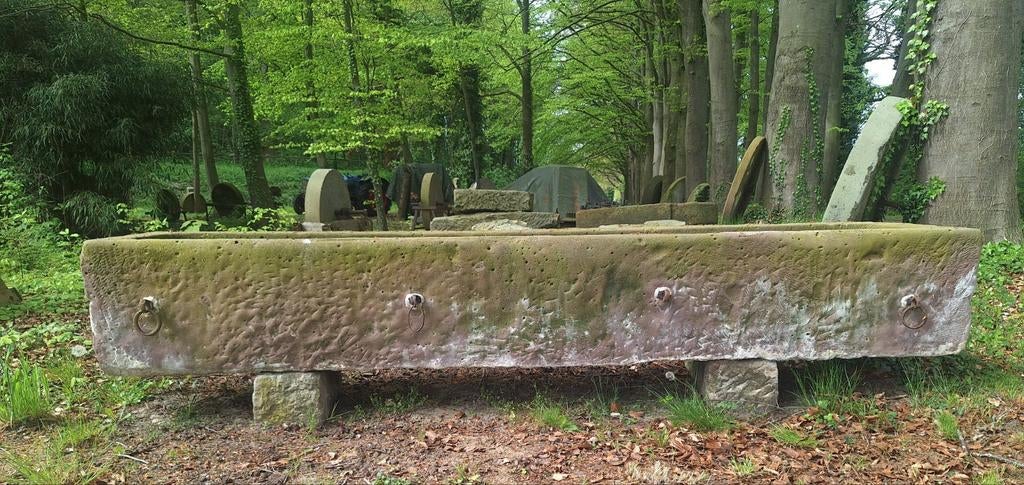 Mooie orginele zandsteen trog/bak 3 meter lang . Bentheimer, Tuin en Terras, Ophalen, Rond, Hout