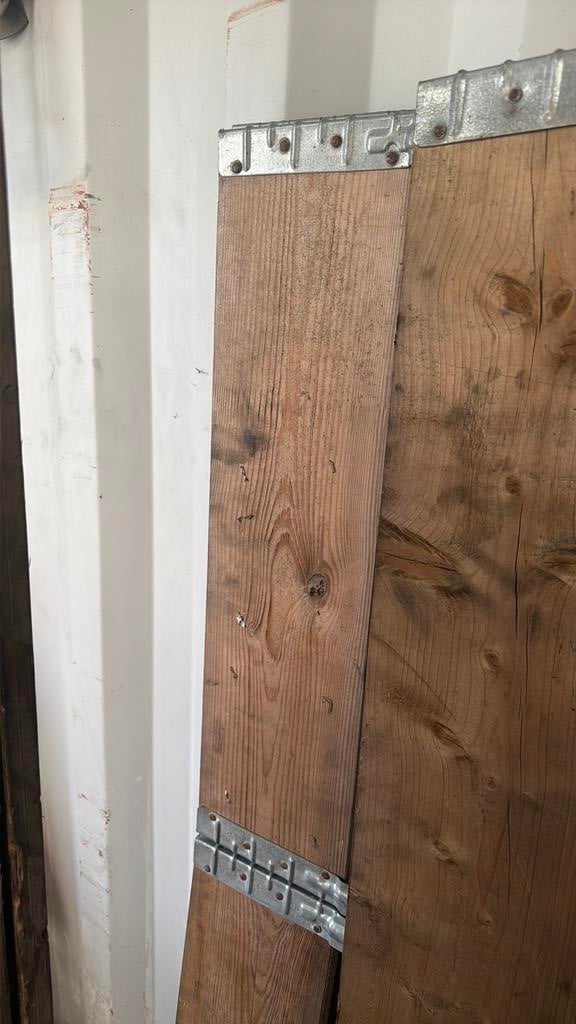 4x europallet randen, Ophalen, Minder dan 25 mm, Zo goed als nieuw, Pallet
