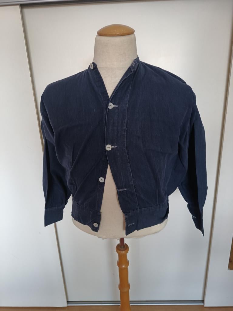 Boeren jasje kiel origineel wit glazen knoop, Ophalen of Verzenden, Zo goed als nieuw