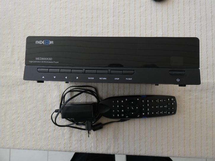 Mede8er MED800X3D mediaplayer met 1 TB hdd, Audio, Tv en Foto, Mediaspelers, Gebruikt, HDMI, USB 2.0, Optische audio, Ophalen
