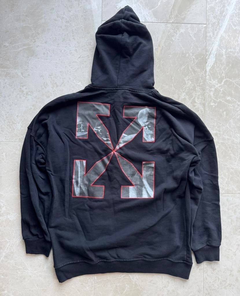 Off-White Caravaggio Arrow Black Hoodie, Ophalen of Verzenden, Zo goed als nieuw, Maat 56/58 (XL), Zwart
