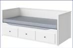 HEMNES Bedbank met 3 lades, Huis en Inrichting, Slaapkamer | Bedden, Ophalen, Wit, HEMNES Bedbank 80*200cm, Tweepersoons