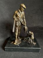 Jager, Jachthond, Fazant , brons, Ophalen of Verzenden