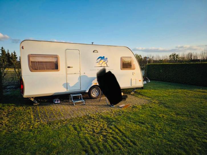 Bijzonder mooie caravan te koop: Knaus Sudwind uit 2004, Caravans en Kamperen, Caravans, Particulier, tot en met 4, 1000 - 1250 kg