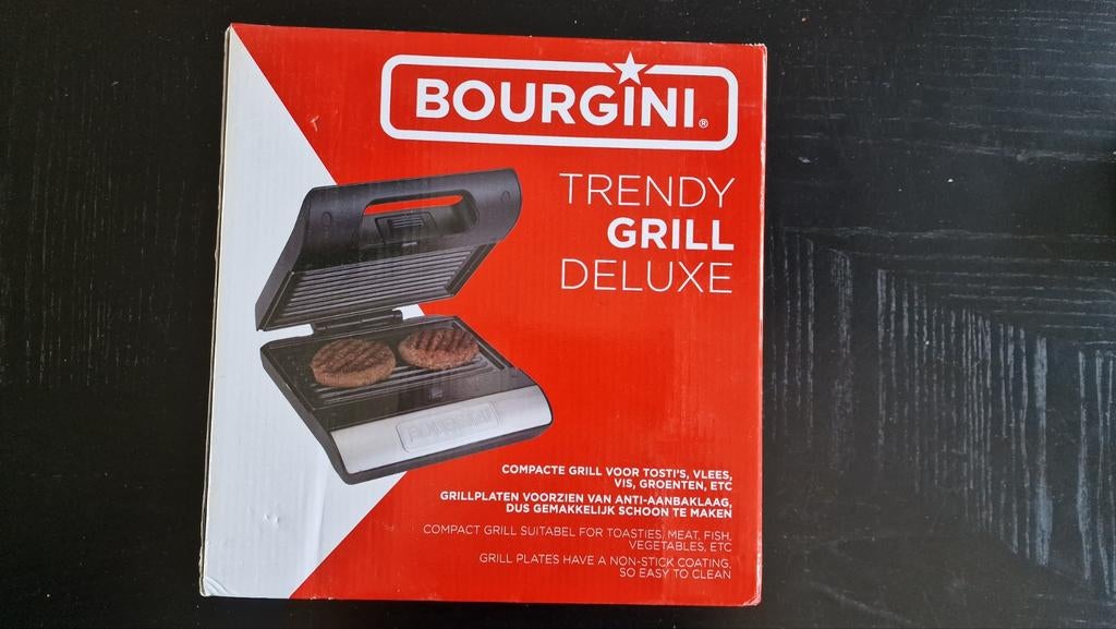 Nieuw Trendy Grill Deluxe - Contactgrill - Tosti-apparaat, Witgoed en Apparatuur, Contactgrills, Ophalen of Verzenden, Nieuw