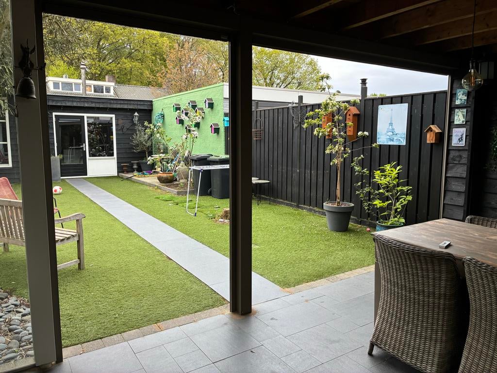 Taupe screen van Gondula, 450cm breed, Ophalen, Gebruikt, 450 cm of meer, 150 tot 300 cm