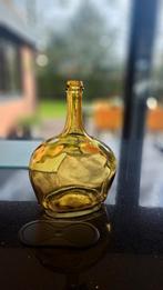 Verschillende gele glazen vazen., Ophalen, 50 tot 75 cm, Geel, Glas