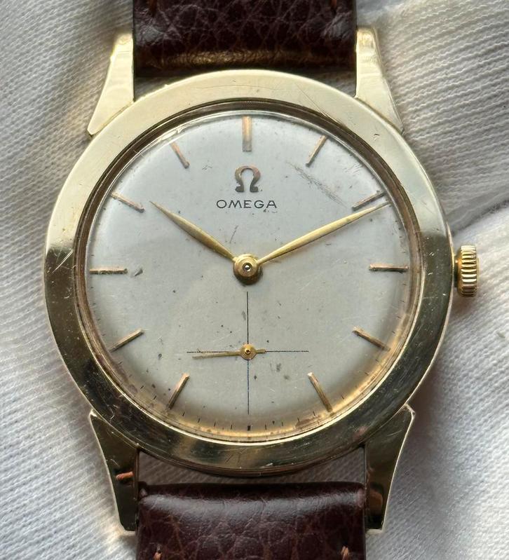 Omega heren horloge dresswatch, Sieraden, Tassen en Uiterlijk, Horloges | Antiek, Polshorloge, Omega, 1960 of later, Met bandje