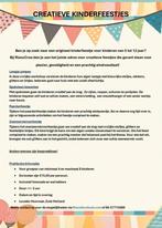 Creatieve kinderfeestjes, Diensten en Vakmensen, Kinderfeestjes en Entertainers, Creatief of Educatief