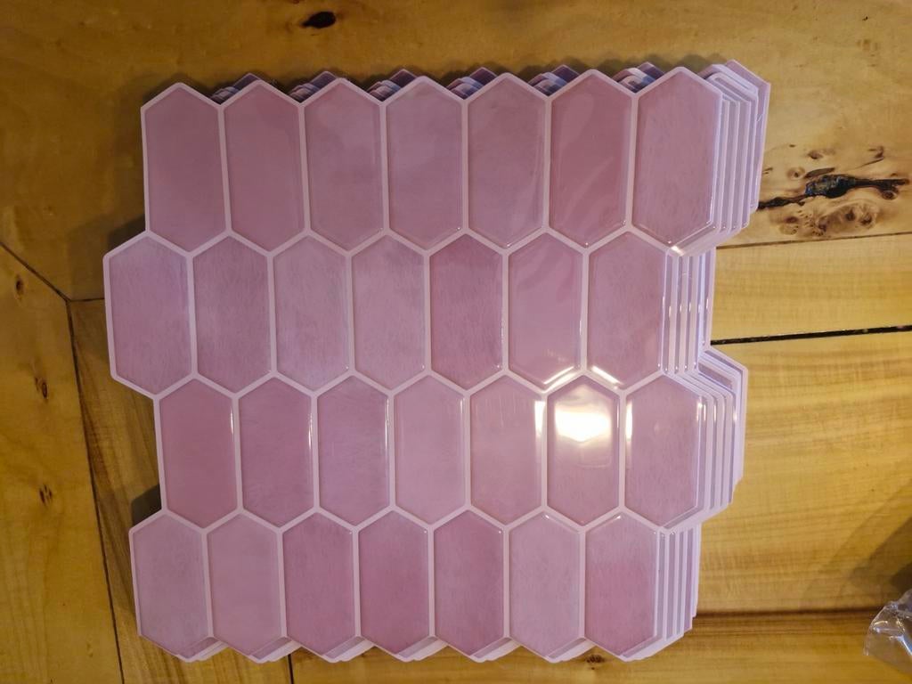 Zelfklevende 3D Wandtegels - Nieuw in verpakking, Overige materialen, Wandtegels, Nieuw, Minder dan 20 cm