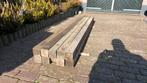 10 hardhouten palen 240cm, Tuin en Terras, Palen, Balken en Planken, Ophalen, Gebruikt, Palen, Hardhout