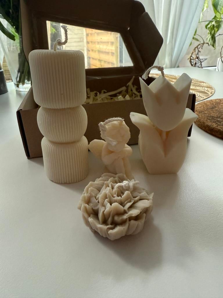 Decoratieve zeepjes in verschillende vormen, Ophalen, Overige materialen, Nieuw, Crème