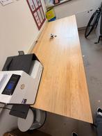 Grote eikenhouten tafel - Ideaal voor kantoor of eetkamer, Huis en Inrichting, Tafels | Eettafels, Ophalen, Gebruikt, Eikenhout