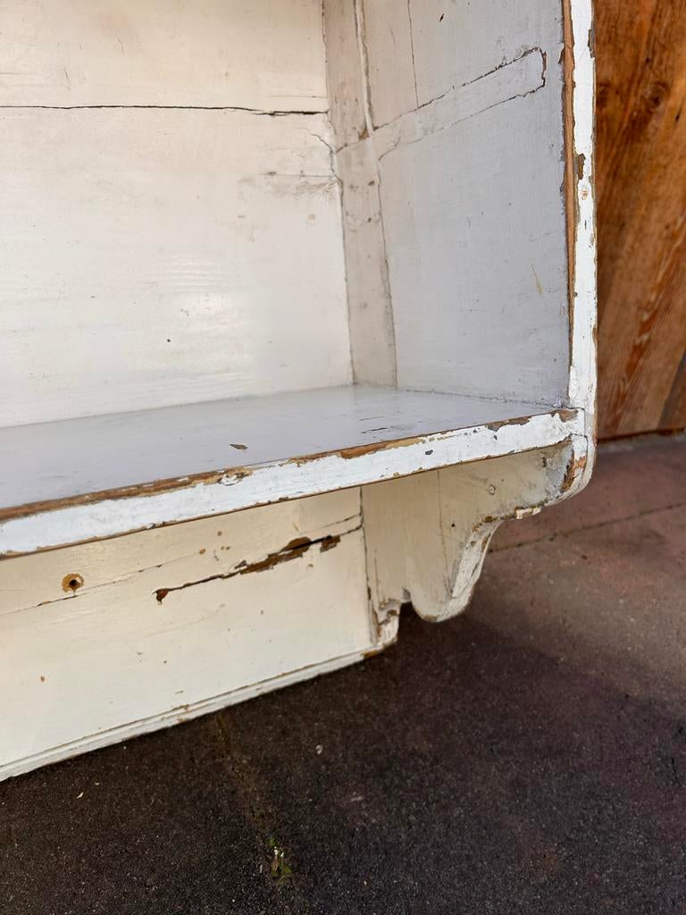 Grenen Brocante bordenrek of kapstok of bovenkast, Ophalen