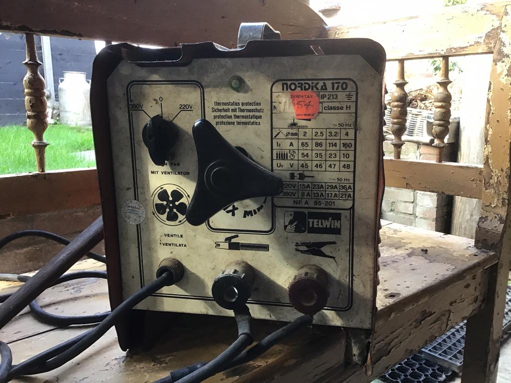 Lasapparaat, Ophalen, Gebruikt, Minder dan 150 ampère, Elektroden