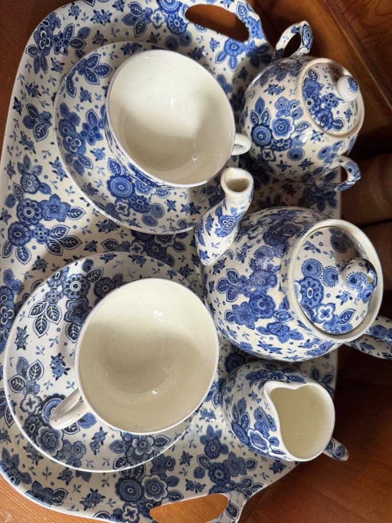 Beatrix blauw tete a tete, Ophalen