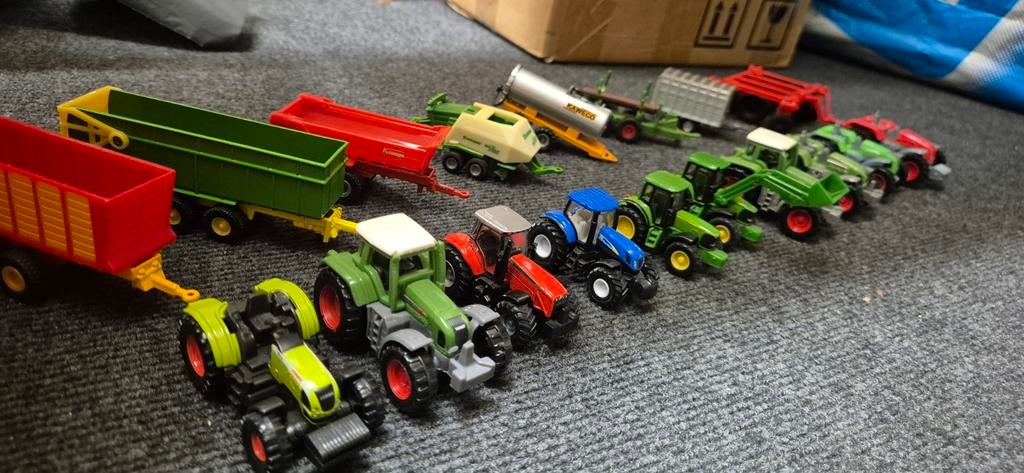 Partij siku, 1:87 tractoren aanhangers etc, Ophalen of Verzenden, Gebruikt