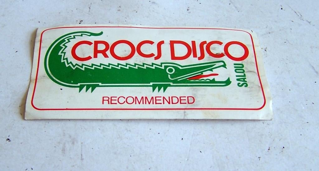 Vintage invitatiekaartje CrocsDisco Salou., Ophalen of Verzenden
