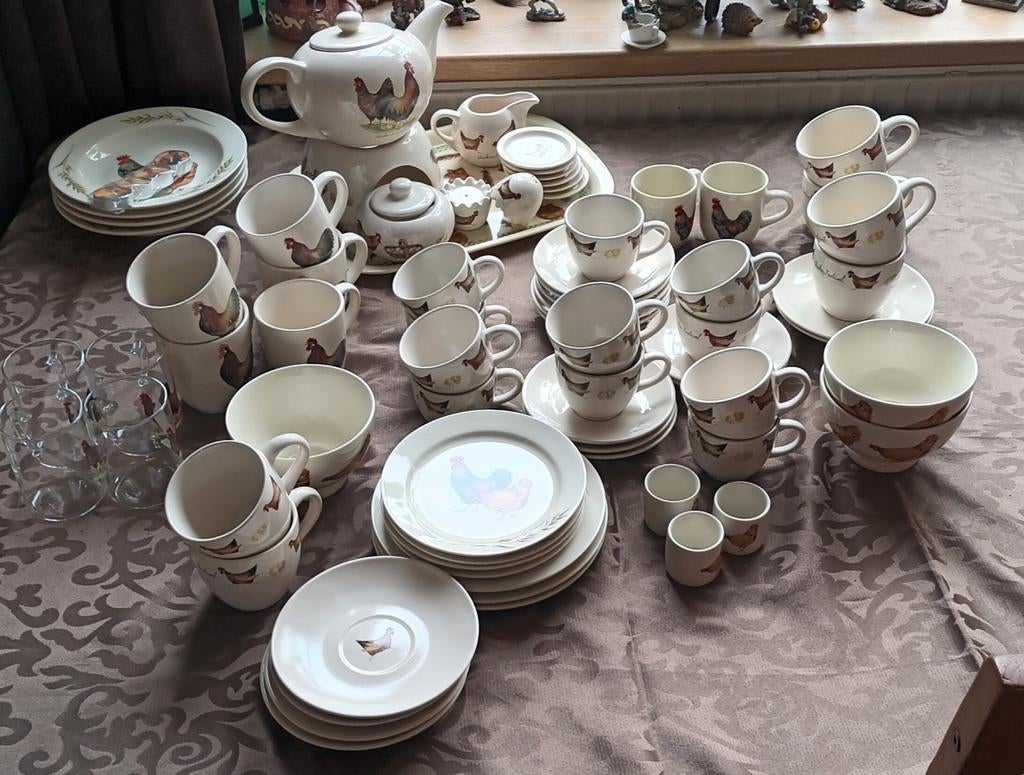 JET ter Steege "Chicken Festival" servies, Ophalen