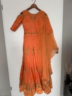 Anarkali - salwar suit, Kleding | Dames, Gelegenheidskleding, Overige typen, Oranje, Ophalen of Verzenden, Zo goed als nieuw