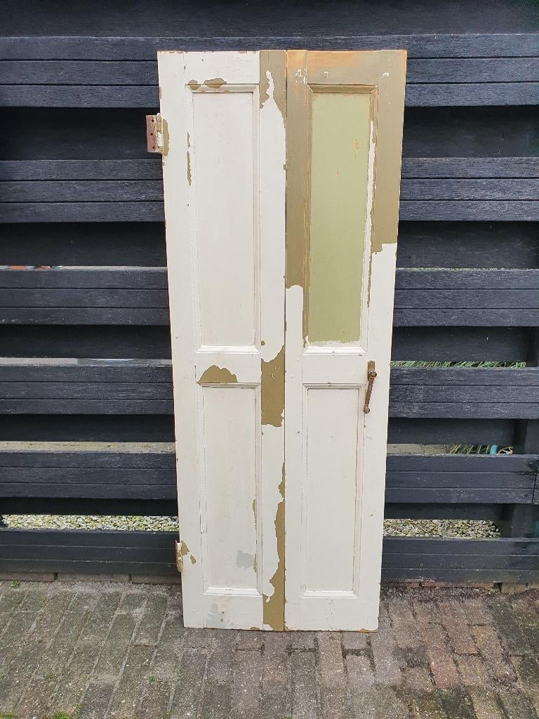 Franse oude paneeldeur, Ophalen, Gebruikt, Minder dan 80 cm, Binnendeur