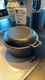 Gietijzeren pan voor o.a. brood te bakken (1x gebruikt), Ophalen, Nieuw, Gietijzer, Koekenpan of Braadpan